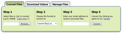 Free Online Video Converter - Zamzar