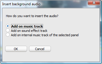 Insert SmartSound in Easy Media Creator Timeline