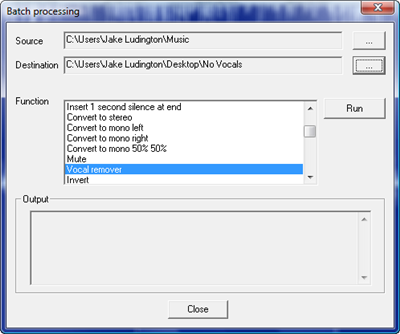 Batch Remove Vocals for Karaoke with Wavosaur