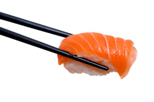 salmon nigiri