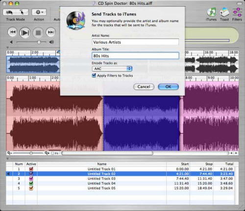 Add vinyl records to iTunes