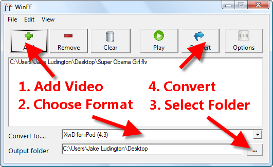 Convert FLV to MP4