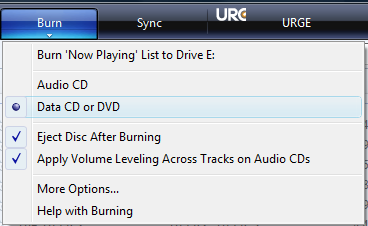 Burn a WMA CD with Windows Media Player 11
