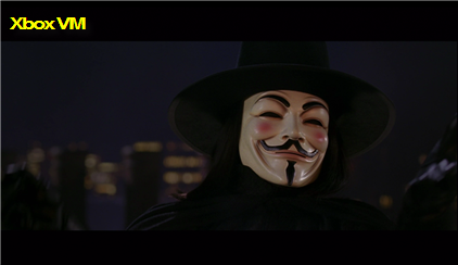 Xbox Video Marketplace V for Vendetta Screen Grab