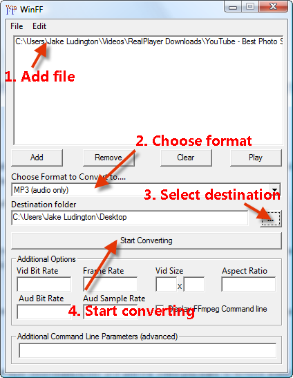 Convert YouTube video to MP3